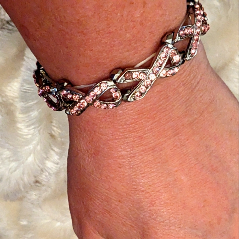 ❤️ Pink Ribbon Breast Cancer Bracelet - New